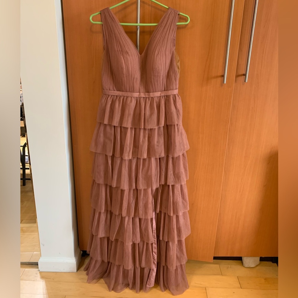 Dusty Rose Tulle Bridesmaid Dress